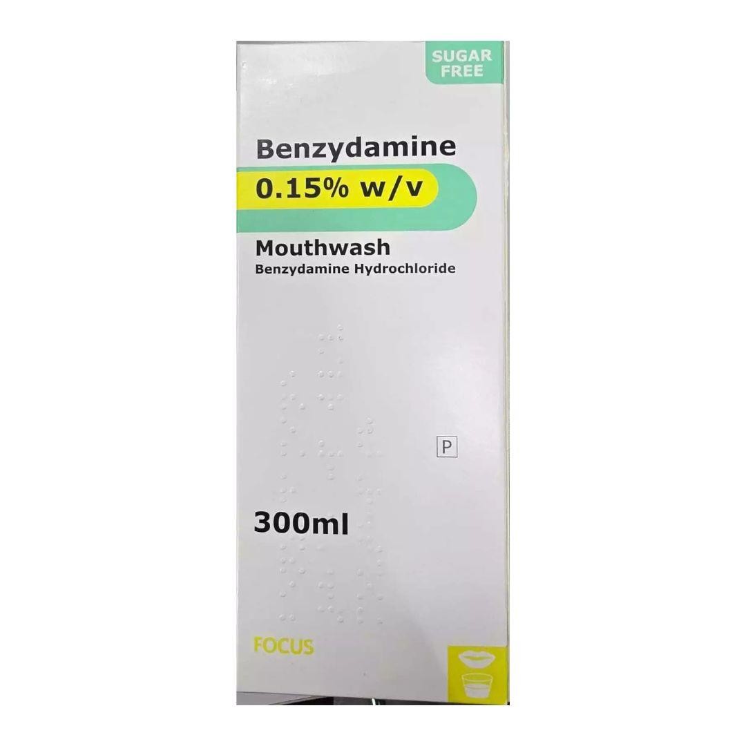 Benzydamine 0.15% w/v Mouthwash 300ml