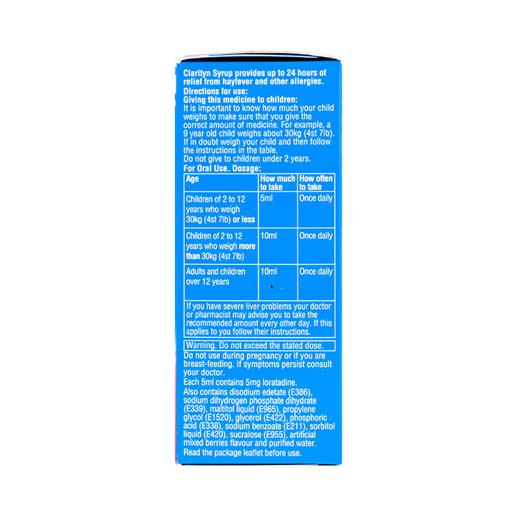 Clarityn Allergy Syrup 70ml