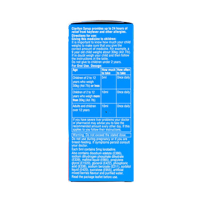 Clarityn Allergy Syrup 70ml