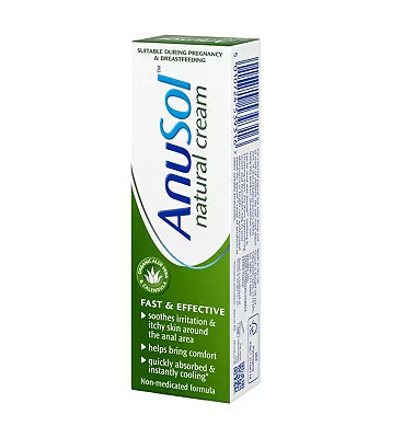 Anusol Natural Cream 30g – Gentle Haemorrhoid Relief