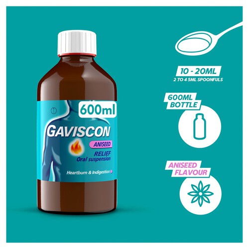 Gaviscon Original Aniseed Liquid – 600ml