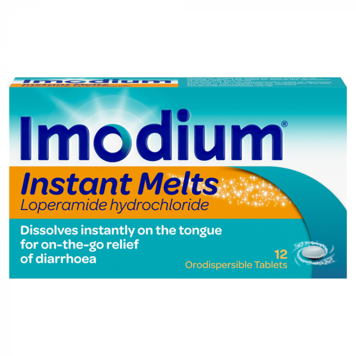 Imodium Instant Melts Diarrhoea Relief Tablets – 12 Tablets