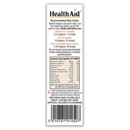 HealthAid BabyVit Multivitamin Liquid Drops 25ml