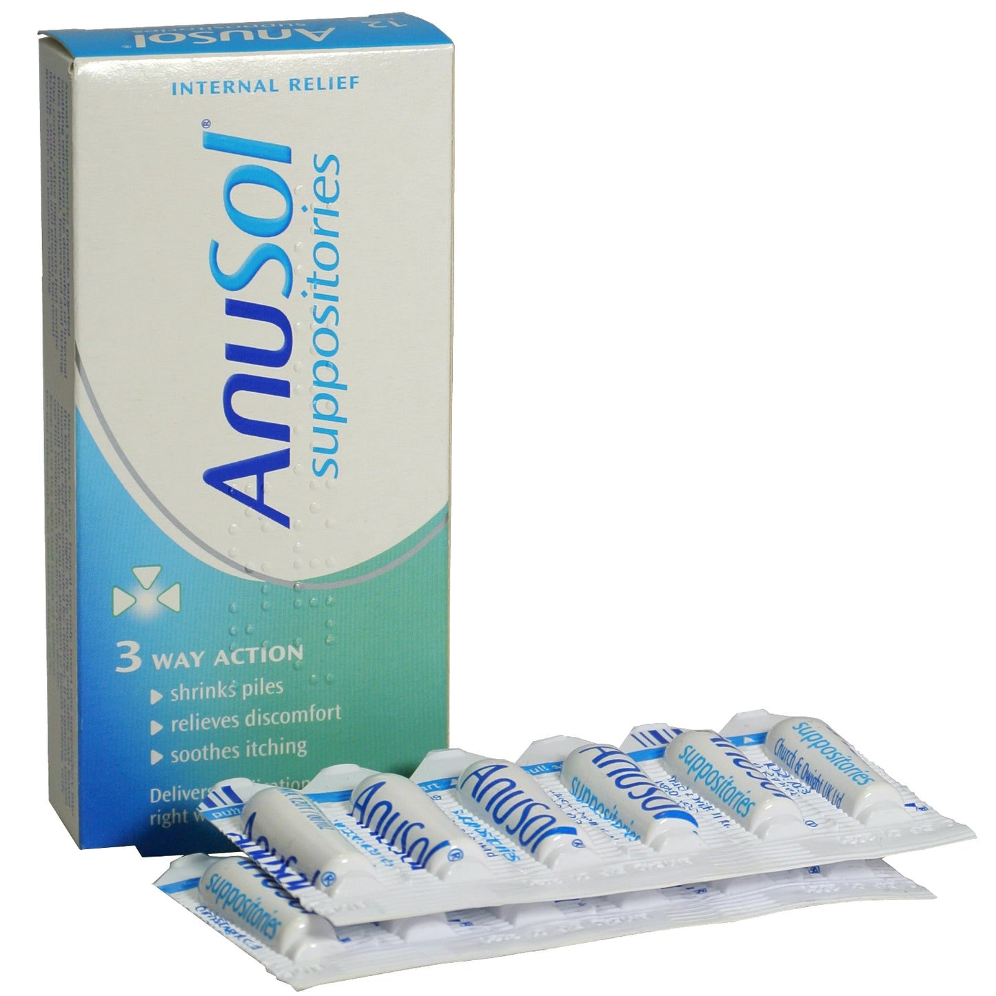 Anusol Suppositories – Internal Haemorrhoid (Piles) Relief
