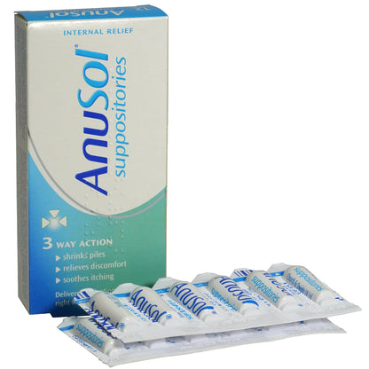 Anusol Suppositories – Internal Haemorrhoid (Piles) Relief