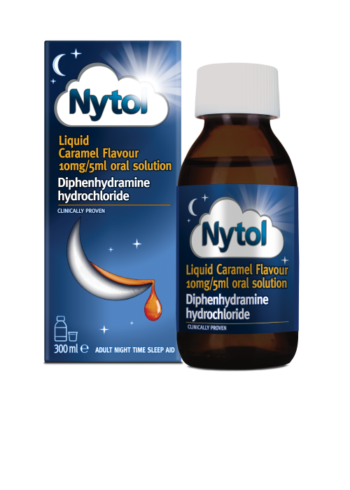 Nytol Liquid Caramel Flavour 10mg/5ml Oral Solution 300ml