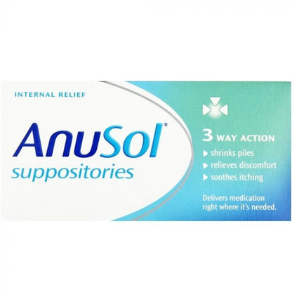 Anusol Suppositories – Internal Haemorrhoid (Piles) Relief